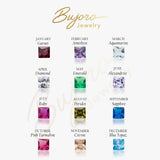 Stackable Princess Cut Birthstone Ring