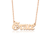 Custom Name Pendant – Old English Font