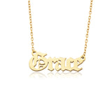 Custom Name Pendant – Old English Font