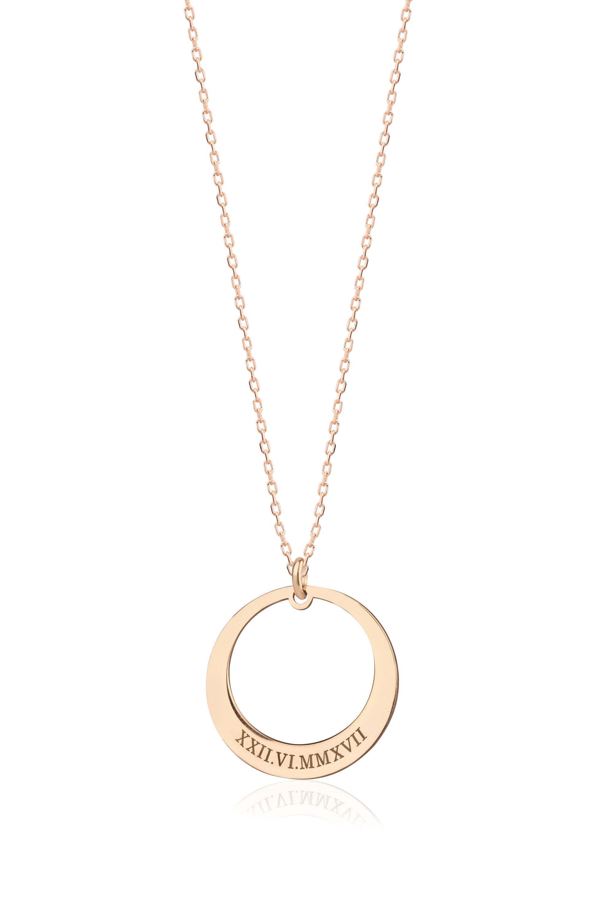Silver Circle Name Necklace, 14K Gold Family Name Initial Necklace, Birthday Gift For Her, Personalized Gift For Mom, Gift For Mothers Day