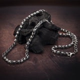 Byzantine Silver Chain Necklace, Oxidized Sterling Silver Chain For Men, Men's Jewelry, Best Gift For Fathers, Unique Gift For Father's Day