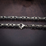 Sterling Silver Cross Link Chain Necklace for Men