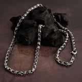 Byzantine Silver Chain Necklace, Oxidized Sterling Silver Chain For Men, Men's Jewelry, Best Gift For Fathers, Unique Gift For Father's Day