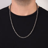 Men's Chain Necklaces, Byzantine Silver Chain, Unique Silver Chains, Gift For Men, 925 Sterling Silver Chains, Unique Gift For Father's Day