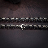 Byzantine Silver Chain Necklace, Oxidized Sterling Silver Chain For Men, Men's Jewelry, Best Gift For Fathers, Unique Gift For Father's Day