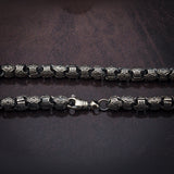 Men's Chain Necklaces, Byzantine Silver Chain, Unique Silver Chains, Gift For Men, 925 Sterling Silver Chains, Unique Gift For Father's Day