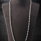 Solid Silver Byzantine Chains, Handmade Chain Man Necklace, Sterling Silver Chain Necklace, Gift For Father's, Unique Gift For Father's Day