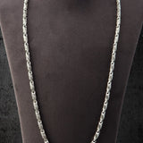 925 Silver Byzantine Chain, Handmade Chain Necklace, Unique Chain Necklace, Gift For Men, Gifts For Boyfriend, Unique Gift For Father's Day