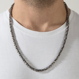 Men's Chain Necklaces, Byzantine Silver Chains, Unique Silver Chain, Gift For Men, 925 Sterling Silver Chains, Unique Gift For Father's Day
