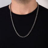 Byzantine Silver Chain Necklace, Oxidized Sterling Silver Chain For Men, Men's Jewelry, Best Gift For Fathers, Unique Gift For Father's Day