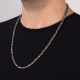 Men's Chain Necklaces, Byzantine Silver Chain, Unique Silver Chains, Gift For Men, 925 Sterling Silver Chains, Unique Gift For Father's Day
