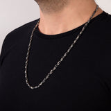 Silver Byzantine Chains, Silver Handmade Chain Necklace, Unique Silver Necklaces, 925 Silver Men Gift Chains, Unique Gift For Father's Day