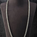 Man Chain Necklace, Bali Byzantine Silver Chain, Gift For Dads, 925 Sterling Silver Chain Necklace, Mens Gift, Unique Gift For Father's Day