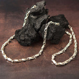 Solid Silver Byzantine Chains, Handmade Chain Man Necklace, Sterling Silver Chain Necklace, Gift For Father's, Unique Gift For Father's Day