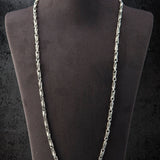 Solid Silver Byzantine Chains, Handmade Chain Man Necklace, Sterling Silver Chain Necklace, Gift For Father's, Unique Gift For Father's Day