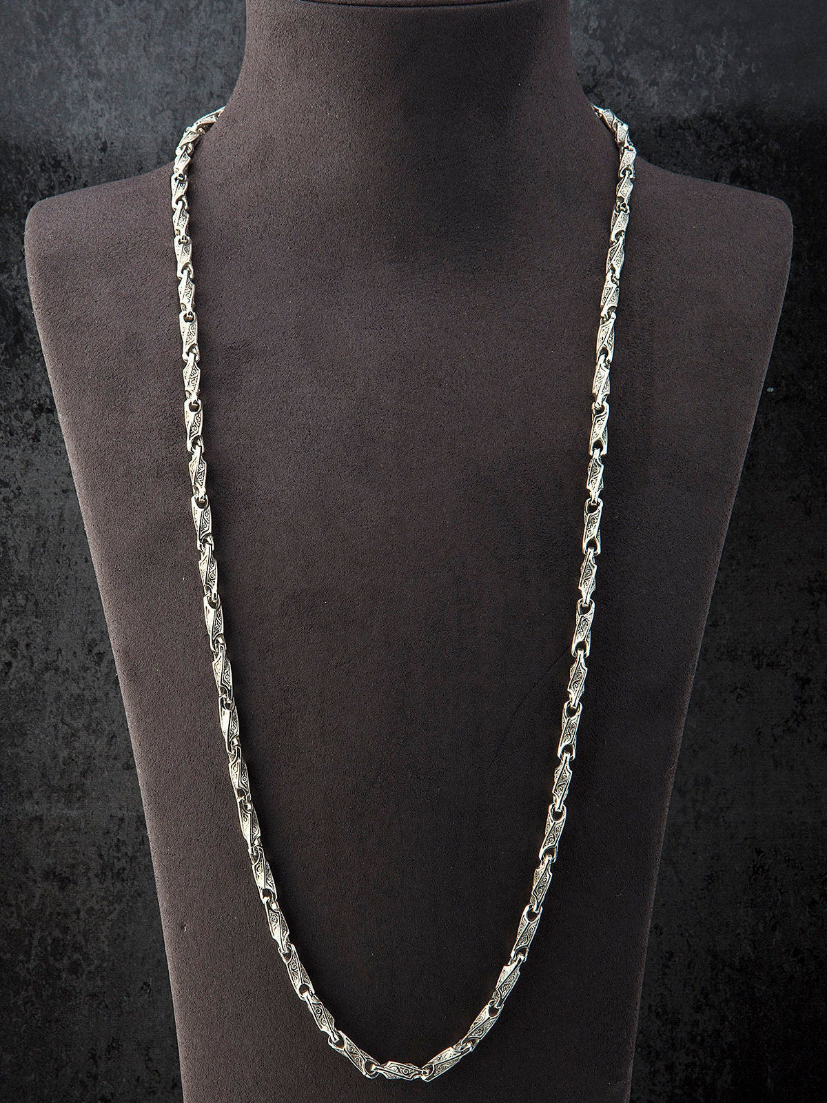 Solid Silver Byzantine Chains, Handmade Chain Man Necklace, Sterling Silver Chain Necklace, Gift For Father's, Unique Gift For Father's Day