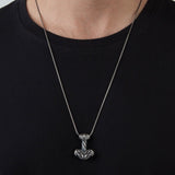 Hammer Of Thor, Odin's Wolves, Viking Man Jewelry, Silver Warrior Necklace, Necklace For Men's, Nordic Amulet, Unique Gift For Father's Day