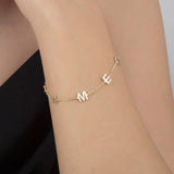 Custom Initial Letter Bracelet