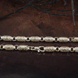 Chunky Chain, 925 Sterling Silver Byzantine Chain, Chain Necklace For Men's, Gift For Dads, Mariner Man Chain, Unique Gift For Father's Day