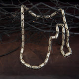 Chunky Chain, 925 Sterling Silver Byzantine Chain, Chain Necklace For Men's, Gift For Dads, Mariner Man Chain, Unique Gift For Father's Day