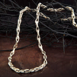 Sterling Silver Byzantine Chain, Chunky Chain Necklace, Gift For Men's, Silver Man Chains, Mariner Man Chains, Unique Gift For Father's Day