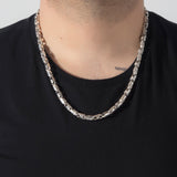925K Chain Necklace For Man, Bali Byzantine Chain, Sterling Silver Man Chains, Gift For Men, Gift For Fathers, Unique Gift For Father's Day