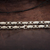 925 Sterling Silver Chain Bracelet, Byzantine Silver Chain, Unique Silver Bracelet, Silver Gift Bracelet For Men, Silver Jewelry For Fathers