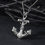 Mariner Men's Silver Anchor Pendant, Nautical Anchor Necklaces, Sterling Silver Anchor Necklace For Sailor Man, Unique Gift For Father's Day