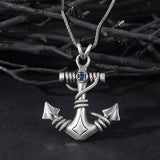 Mariner Men's Silver Anchor Pendant, Nautical Anchor Necklaces, Sterling Silver Anchor Necklace For Sailor Man, Unique Gift For Father's Day