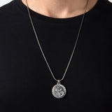 Silver Saint Christopher Necklace, St Christopher Pendants, Catholic Religious Jewelry, Birthday Gifts For Men, Unique Gift For Father's Day
