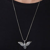 Eagle Necklace, Necklace For Men's, Silver Eagle Pendant, Gift For Dad, Winged Eagle Necklace, American Eagle, Unique Gift For Father's Day