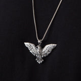 Eagle Necklace, Necklace For Men's, Silver Eagle Pendant, Gift For Dad, Winged Eagle Necklace, American Eagle, Unique Gift For Father's Day