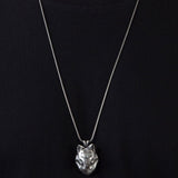 Wild Wolf Men Pendants, Wolf Head Necklace, 925 Sterling Silver Wolf Necklace, Animal Pendants, Gifts For Men, Unique Gift For Father's Day