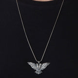 Sterling Silver Eagle Pendant, Jewelry For Man, Gift For Father's, Double Headed Eagle, Winged Eagle Necklace, Unique Gift For Father's Day