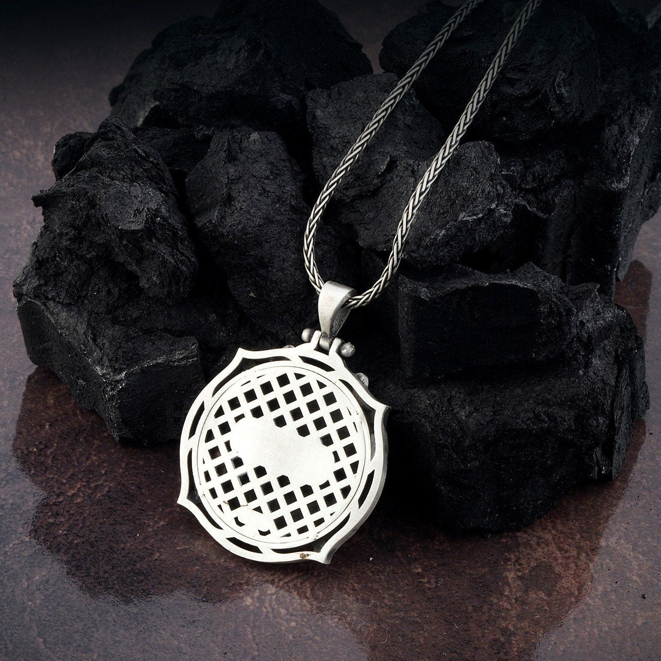Wild Bear Necklace, Silver Animal Jewelry For Man, Gift For Fathers, Viking Bear Head Pendant, Gift For Men's, Unique Gift For Father's Day
