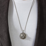 925 Sterling Silver Bear Head Necklace