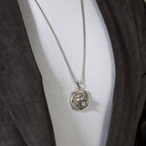 925 Sterling Silver Bear Head Necklace