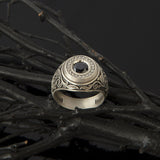 Unique Black Diamond Men Ring, Signet Rings, Diamond Man Ring, Black Diamond Wedding Engagement Rings For Men, Unique Gift For Father's Day