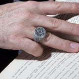 Sterling Silver Masonic Rings, Freemason G Class Rings, Master Mason Compass Rings, Best Gifts For Masonic Men, Unique Gift For Father's Day