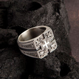 Sterling Silver Cross Ring for Men