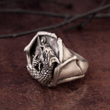 Sterling Silver Saint George Rings, Religious Jewelry For Men, St George Protect Us, Christian Statement Ring, Unique Gift For Father's Day