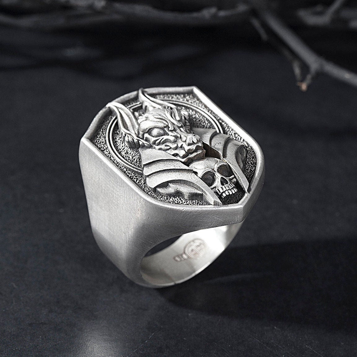 Silver Anubis Rings, Ancient Egyptian Mythology Accessory, Gift For Men, Osiris God of Death, Egyptian Rings, Unique Gift For Father's Day