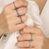 Full Infinity Birthstone Rings