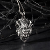 Solid Silver Buffalo Necklace, Jewelry Gift For Boyfriends, Gift For Father's, Buffalo Head Necklace For Mens, Unique Gift For Father's Day
