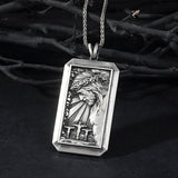 Sterling Silver Jesus Cross Necklace For Men
