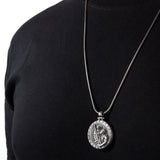 Silver Saint Christopher Necklace, St Christopher Pendants, Catholic Religious Jewelry, Birthday Gifts For Men, Unique Gift For Father's Day