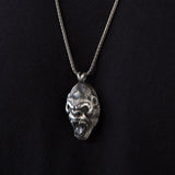 Silver Gorilla Pendant. Gift For Men's, Monkey Necklace, Animal Man Pendants, King Kong Gorilla Head Pendant, Unique Gift For Father's Day