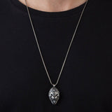 Silver Gorilla Pendant. Gift For Men's, Monkey Necklace, Animal Man Pendants, King Kong Gorilla Head Pendant, Unique Gift For Father's Day