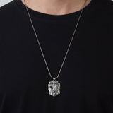 Sterling Silver Eagle Pendants, American Eagle Necklaces, Eagle Man Pendants, Animal Necklaces, Father's Gift, Unique Gift For Father's Day