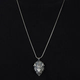 Solid Silver Buffalo Necklace, Jewelry Gift For Boyfriends, Gift For Father's, Buffalo Head Necklace For Mens, Unique Gift For Father's Day